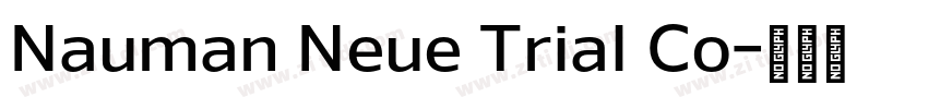 Nauman Neue Trial Co字体转换